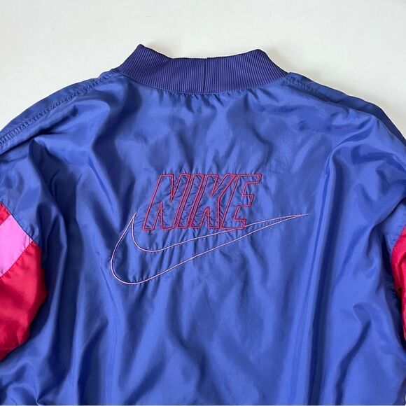 NIKE Vintage 90s Gray Tag Swoosh Women's Windbreaker Large - Picture 6 of 11